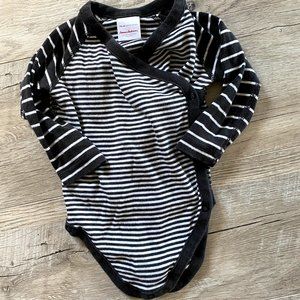 Hanna Andersson Black Striped Baby Basics Jeeper